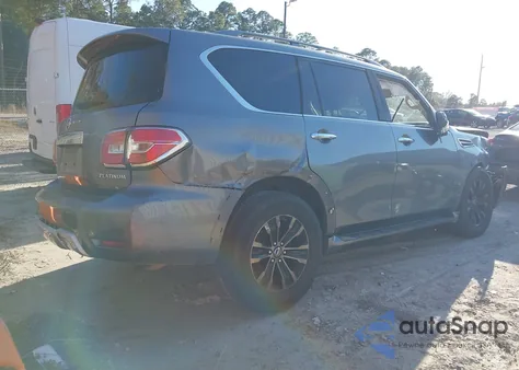 2018 Nissan Armada Platinum из США, поврежденный, VIN JN8AY2NE2J9732533